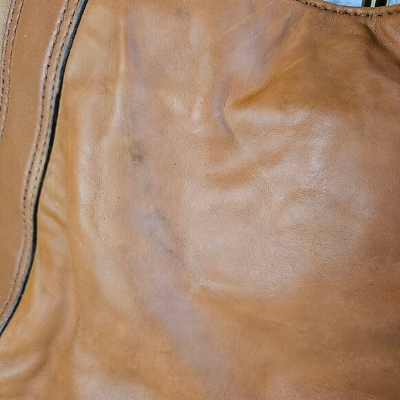 Michael Kors Tan Lamb Leather Gold Charm Satchel - Picture 3 of 15